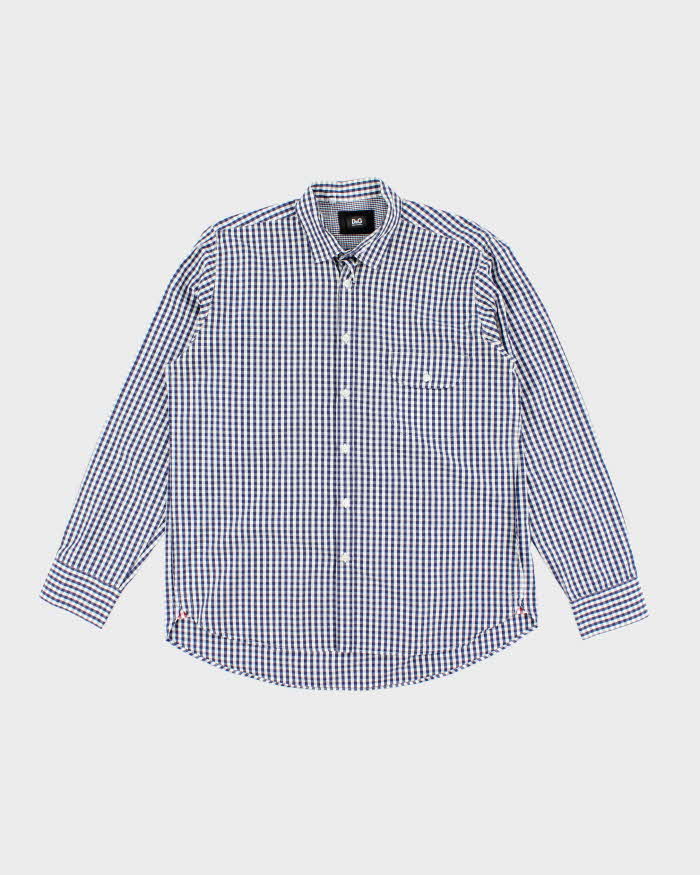 Vintage Y2K Dolce &amp; Gabbana Check Flannel Shirt - XL