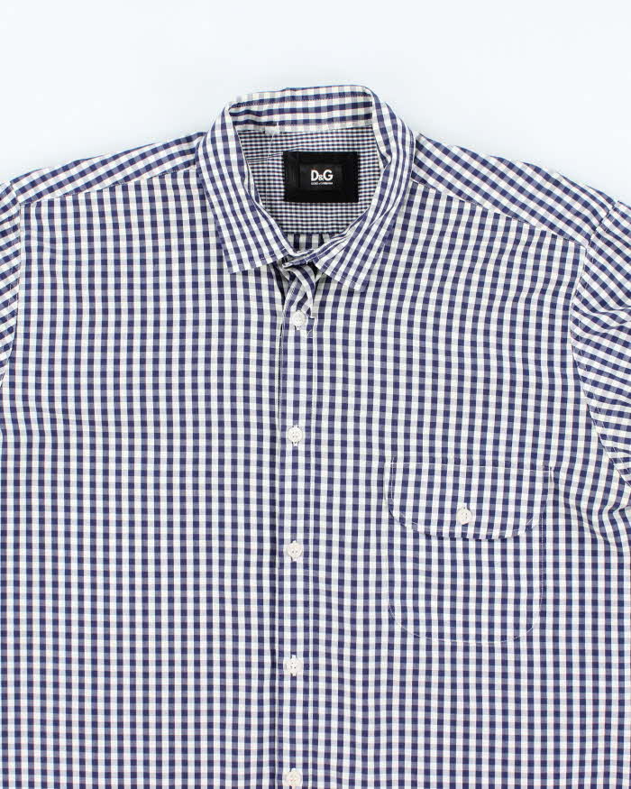 Vintage Y2K Dolce &amp; Gabbana Check Flannel Shirt - XL