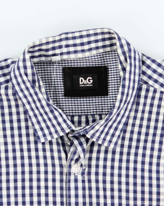 Vintage Y2K Dolce &amp; Gabbana Check Flannel Shirt - XL