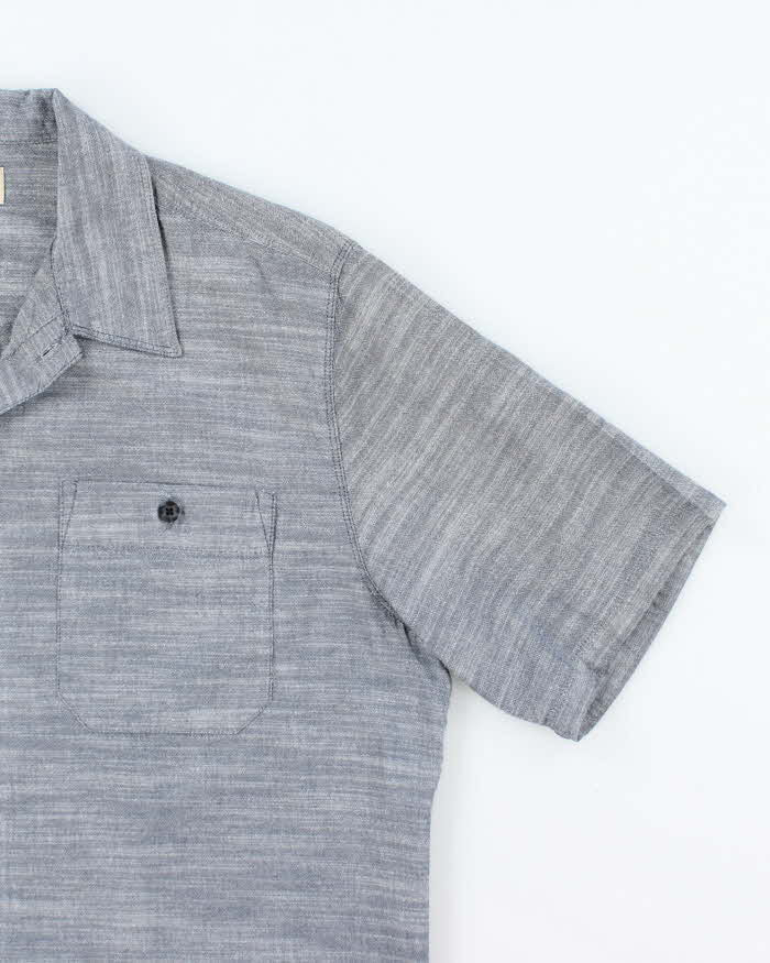 Vintage Woolrich Plain Short Sleeve Button Up Shirt - L