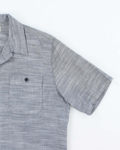 Vintage Woolrich Plain Short Sleeve Button Up Shirt - L
