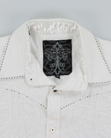 Vintage Y2K Roar Tribal Style Embroidered Gothic Long Sleeve Shirt - M