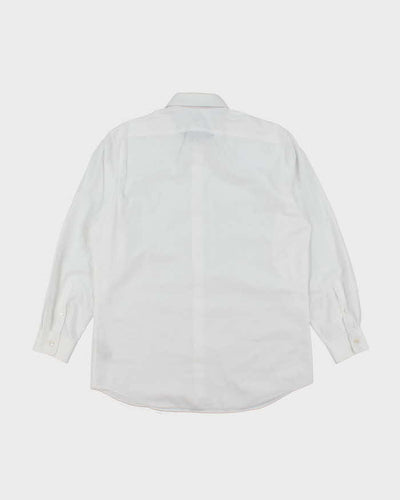 Vintage Y2K Burberry Patterned White Long Sleeve Shirt - L