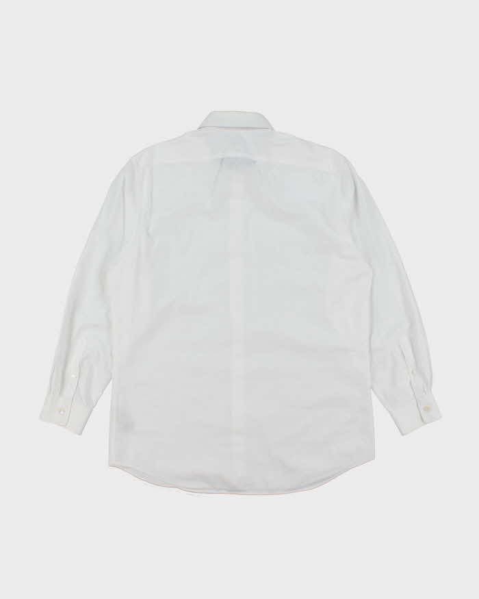 Vintage Y2K Burberry Patterned White Long Sleeve Shirt - L