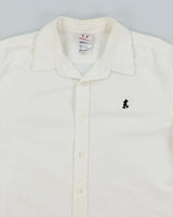 Vintage 2000's Disney Small Embroidered Mickey White Long Sleeve Shirt  - M