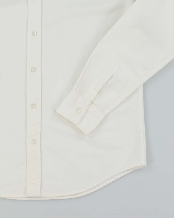 Vintage 2000's Disney Small Embroidered Mickey White Long Sleeve Shirt  - M