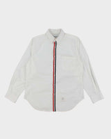 Vintage Thom Browne Plain White Long Sleeve Shirt - L