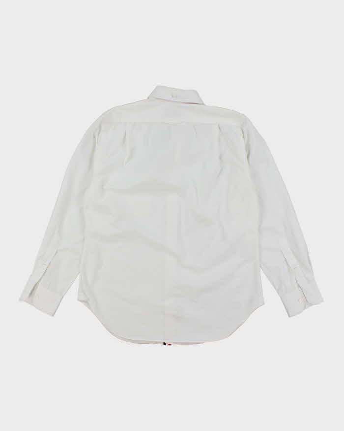 Vintage Thom Browne Plain White Long Sleeve Shirt - L