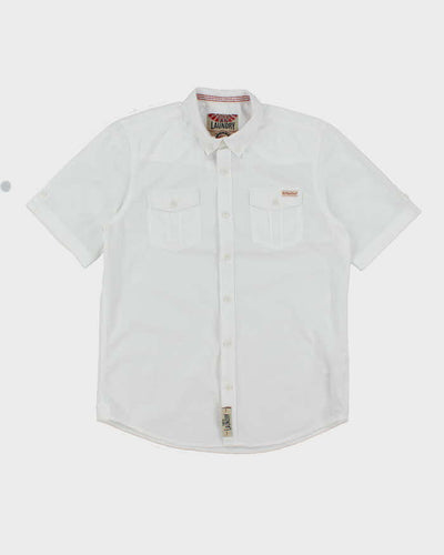 Vintage 2000's Tokyo Laundry Striped Short Sleeve Shirt - M