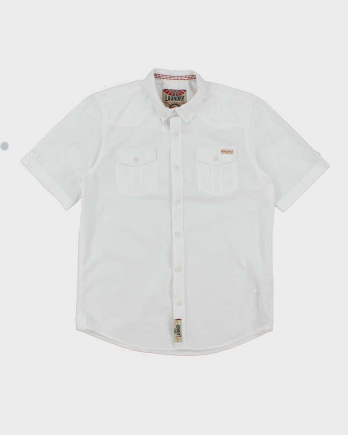 Vintage 2000's Tokyo Laundry Striped Short Sleeve Shirt - M