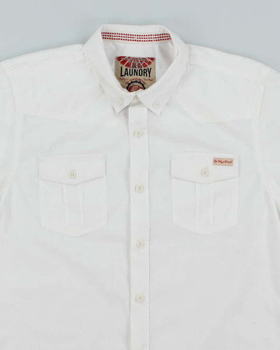 Vintage 2000's Tokyo Laundry Striped Short Sleeve Shirt - M