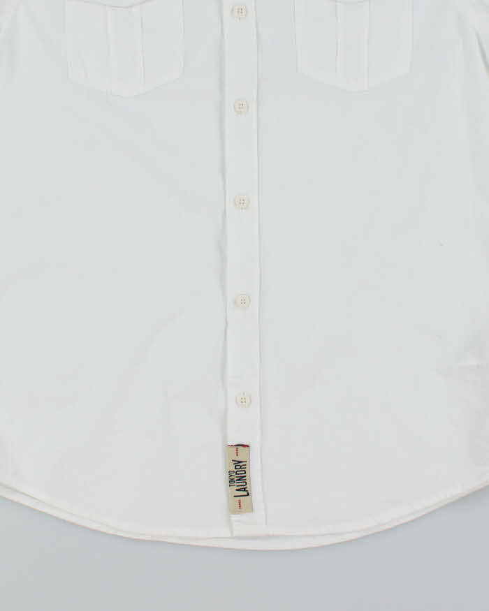 Vintage 2000's Tokyo Laundry Striped Short Sleeve Shirt - M