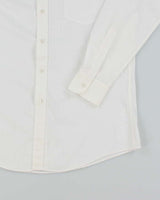 Vintage 90's Yves Saint Laurent Striped Long Sleeve White Shirt - L