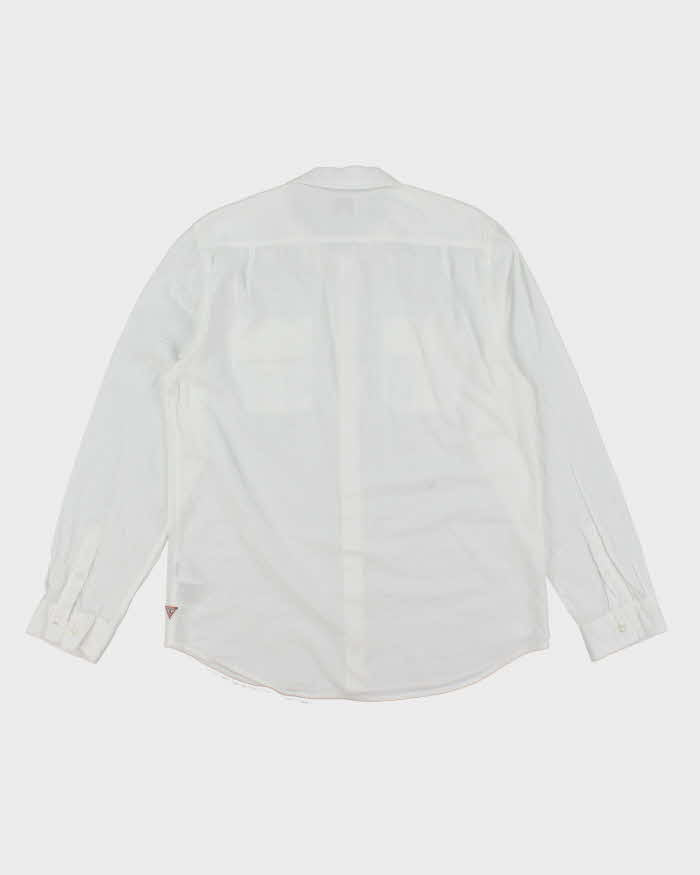 Vintage Y2K Guess Plain Long Sleeve Shirt - M