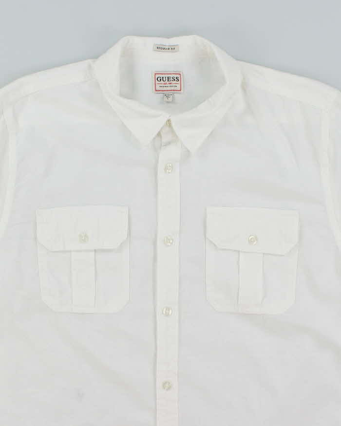 Vintage Y2K Guess Plain Long Sleeve Shirt - M