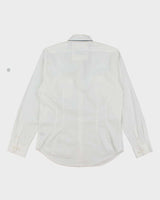 Vintage Y2K Guess Gothic Style Embroidered White Long Sleeve Shirt - L