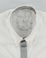Vintage Y2K Guess Gothic Style Embroidered White Long Sleeve Shirt - L