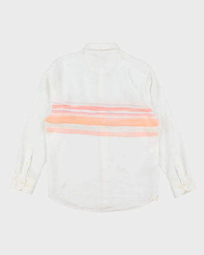 Vintage Tommy Bahama Striped Linen Long Sleeve Shirt - S