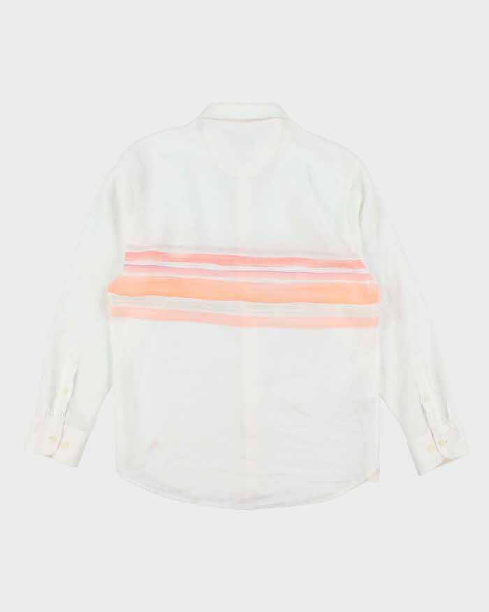 Vintage Tommy Bahama Striped Linen Long Sleeve Shirt - S