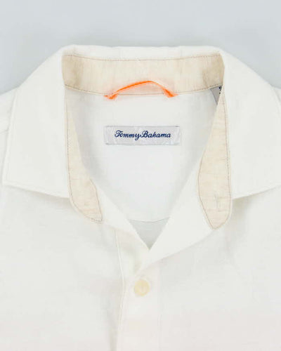 Vintage Tommy Bahama Striped Linen Long Sleeve Shirt - S