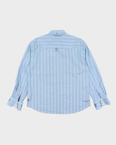 Vintage Y2K English Laundry Patterned Embroidered Long Sleeve Shirt - XL
