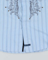 Vintage Y2K English Laundry Patterned Embroidered Long Sleeve Shirt - XL