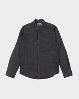 Vintage Y2K Guess Embroidered Patterned Long Sleeve Shirt - M