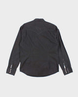 Vintage Y2K Guess Embroidered Patterned Long Sleeve Shirt - M