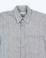 Vintage 90's Aquascutum Iridescent Short Sleeve Button Up Shirt - M