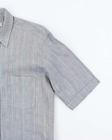 Vintage 90's Aquascutum Iridescent Short Sleeve Button Up Shirt - M