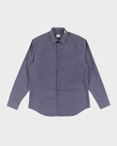 Vintage 2000's Armani CollezIoni Patterned Long Sleeve Shirt - L