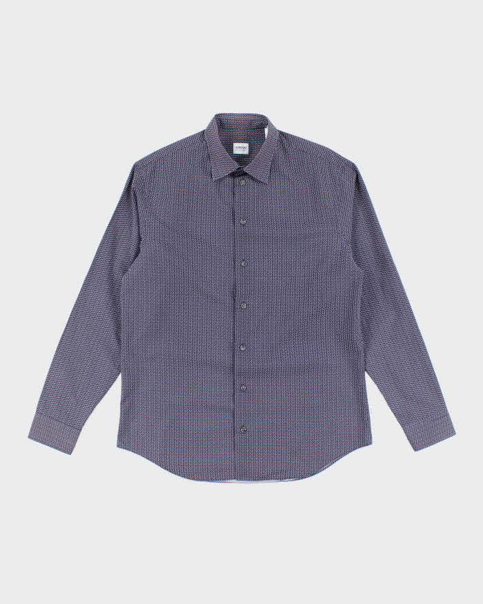 Vintage 2000's Armani CollezIoni Patterned Long Sleeve Shirt - L