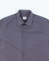 Vintage 2000's Armani CollezIoni Patterned Long Sleeve Shirt - L