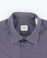 Vintage 2000's Armani CollezIoni Patterned Long Sleeve Shirt - L