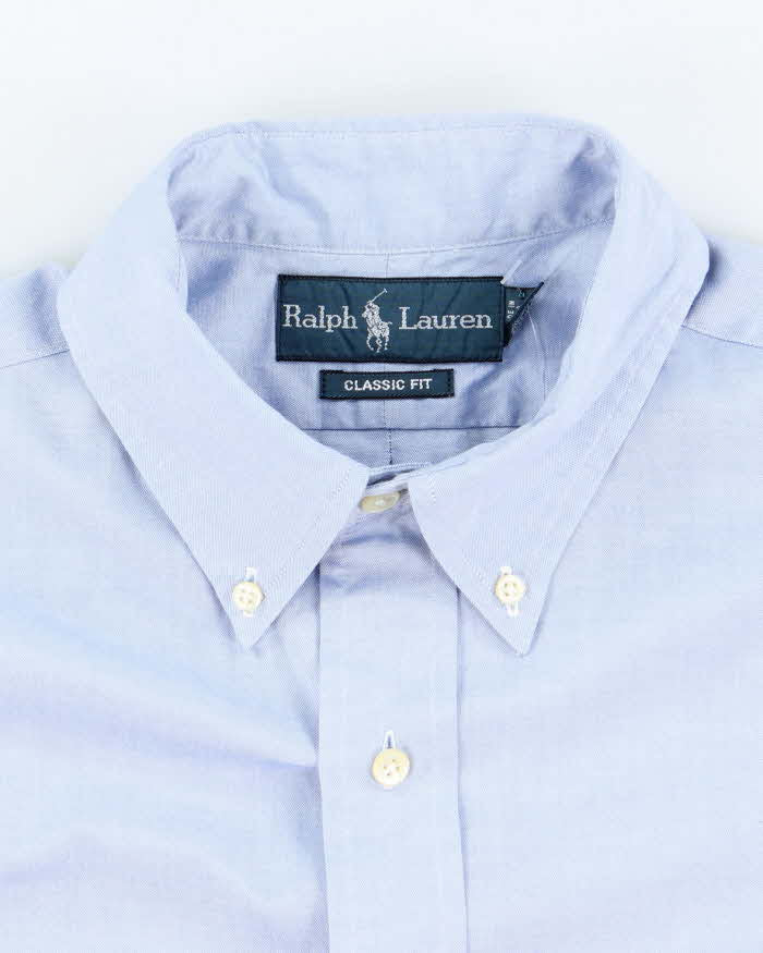 Vintage Ralph Lauren Small Horse Plain Long Sleeve Shirt - XL