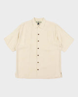 Vintage Tommy Bahama Embossed Patterned Silk Hawaiian Shirt - M