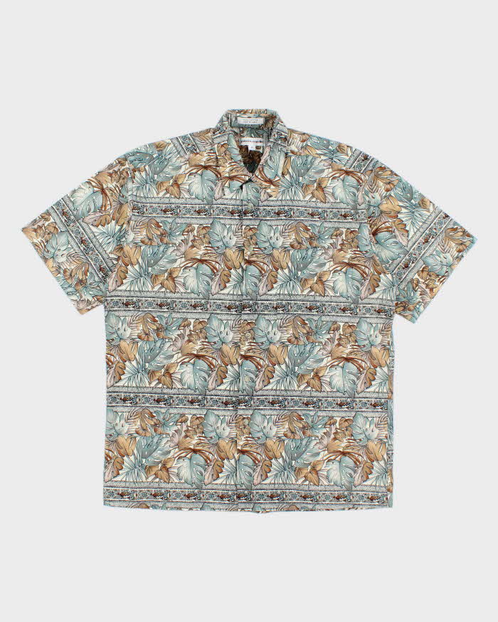 Vintage 2000's Pierre Cardin All Over Print Patterned Short Sleeve Shirt - M