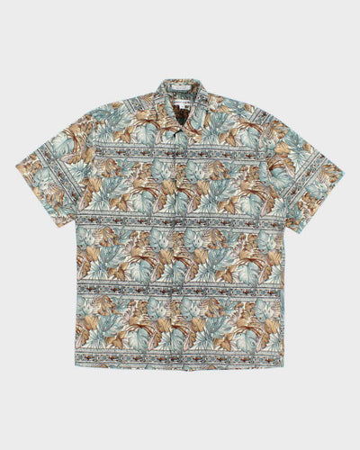 Vintage 2000's Pierre Cardin All Over Print Patterned Short Sleeve Shirt - M