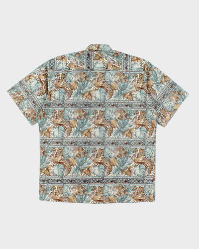 Vintage 2000's Pierre Cardin All Over Print Patterned Short Sleeve Shirt - M
