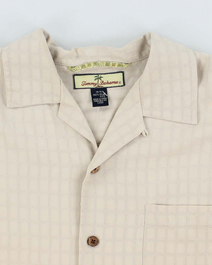 Vintage Tommy Bahama Embossed Patterned Oversized Hawaiian Shirt - M