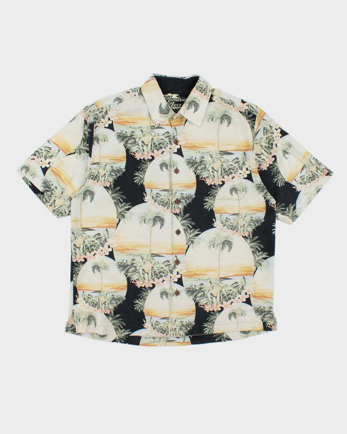 Vintage Jamaica Jaxx Floral Print Hawaiian Shirt - M