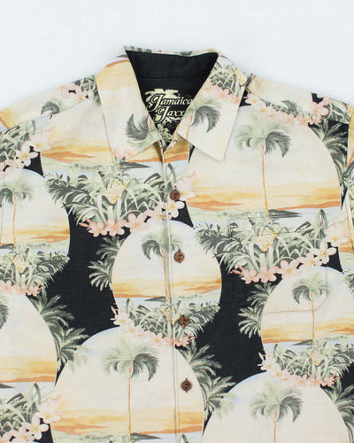 Vintage Jamaica Jaxx Floral Print Hawaiian Shirt - M