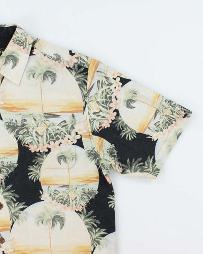 Vintage Jamaica Jaxx Floral Print Hawaiian Shirt - M