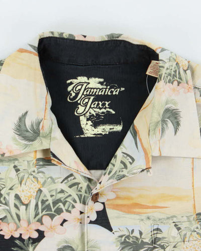 Vintage Jamaica Jaxx Floral Print Hawaiian Shirt - M