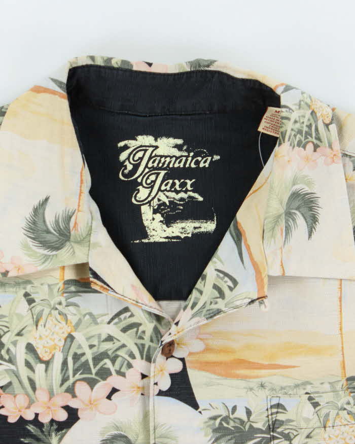 Vintage Jamaica Jaxx Floral Print Hawaiian Shirt - M
