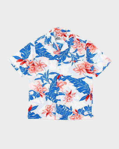 Vintage 90's Hilo Hatties Lightweight Floral Print Hawaiian Shirt - M