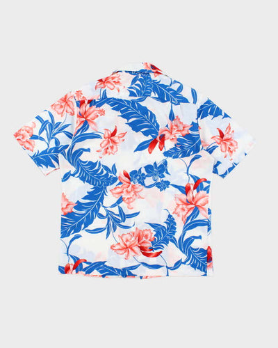 Vintage 90's Hilo Hatties Lightweight Floral Print Hawaiian Shirt - M