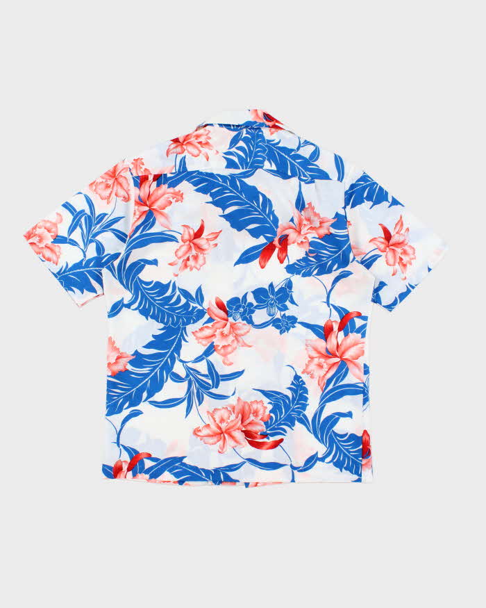 Vintage 90's Hilo Hatties Lightweight Floral Print Hawaiian Shirt - M
