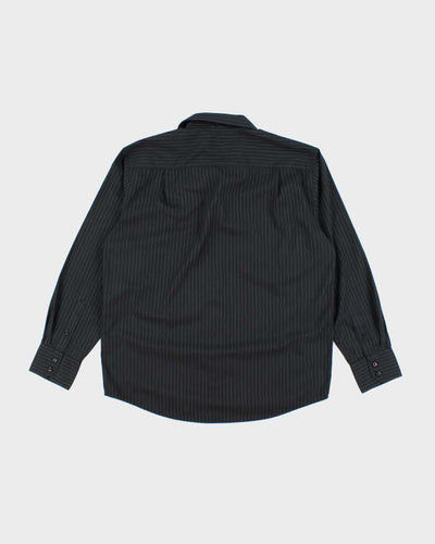 Vintage Y2K Bruno New York Embroidered Long Sleeve Striped Shirt - L
