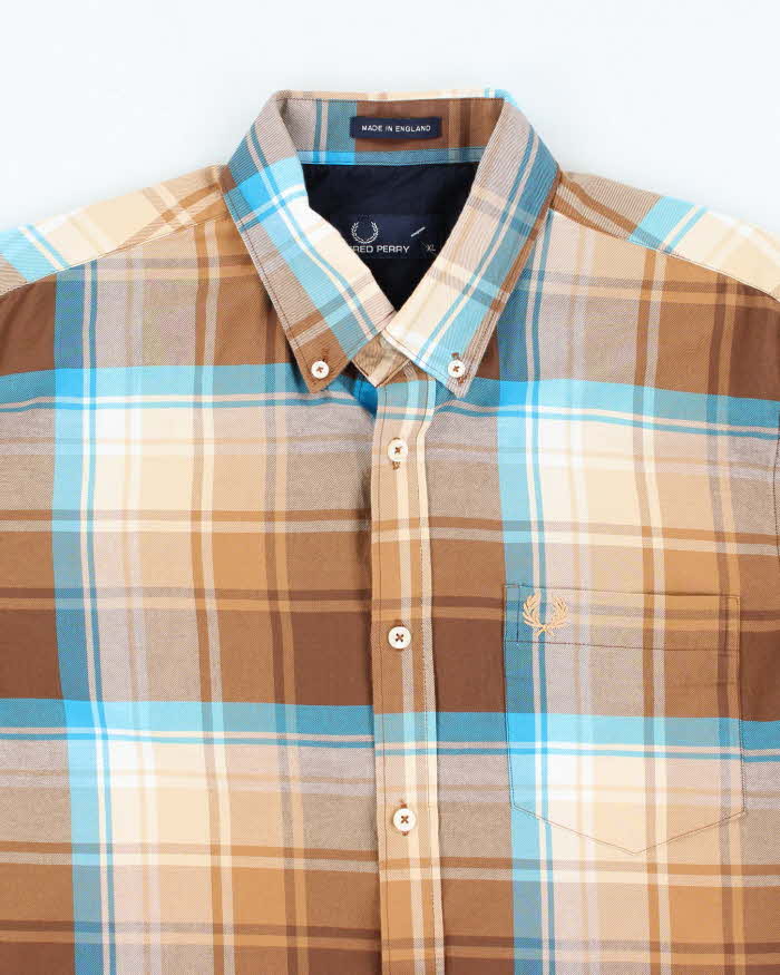 Vintage 2000's Fred Perry Oversized Flannel Shirt - XL